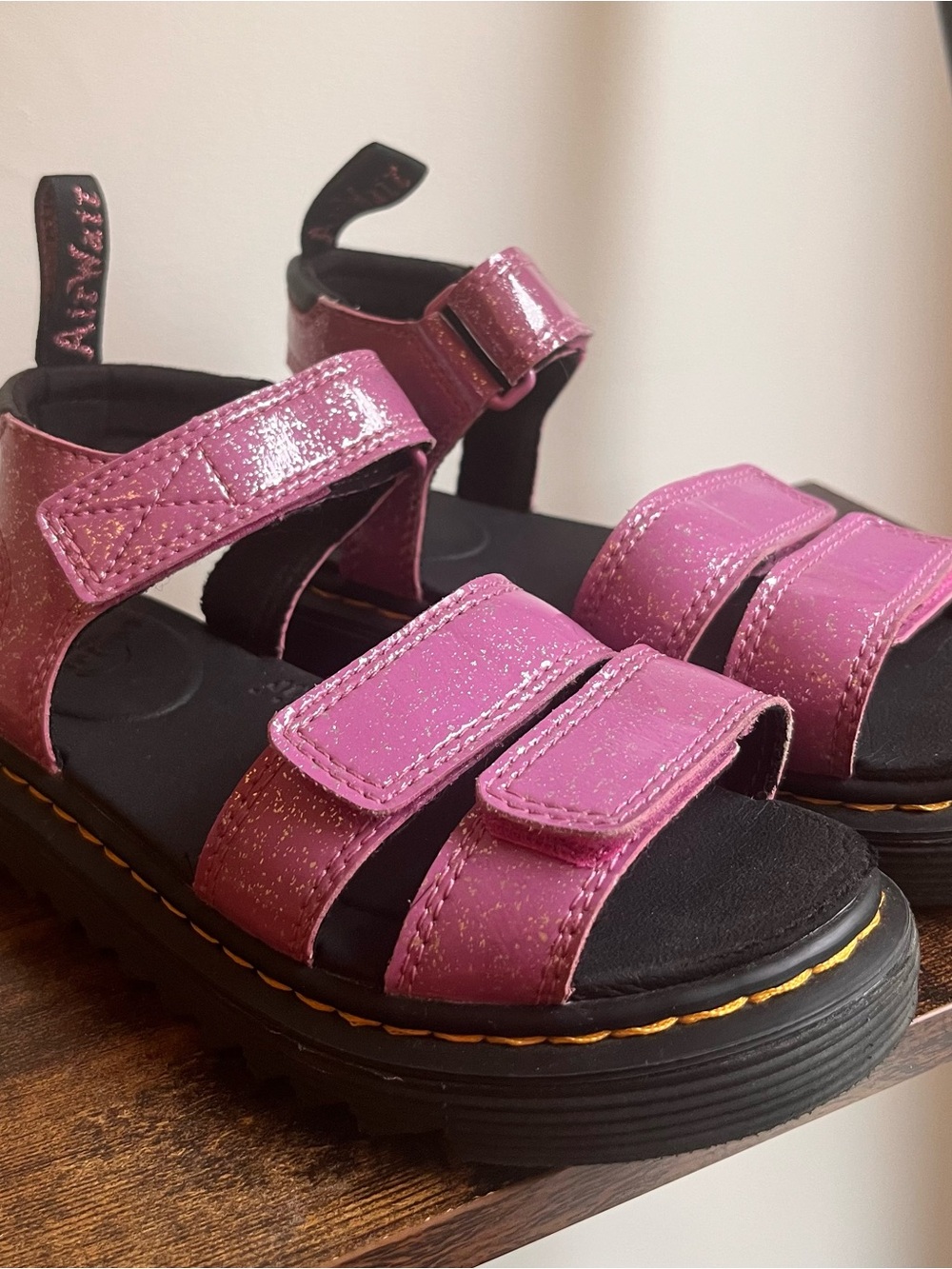 Pink Junior Klaire Glitter Sandals